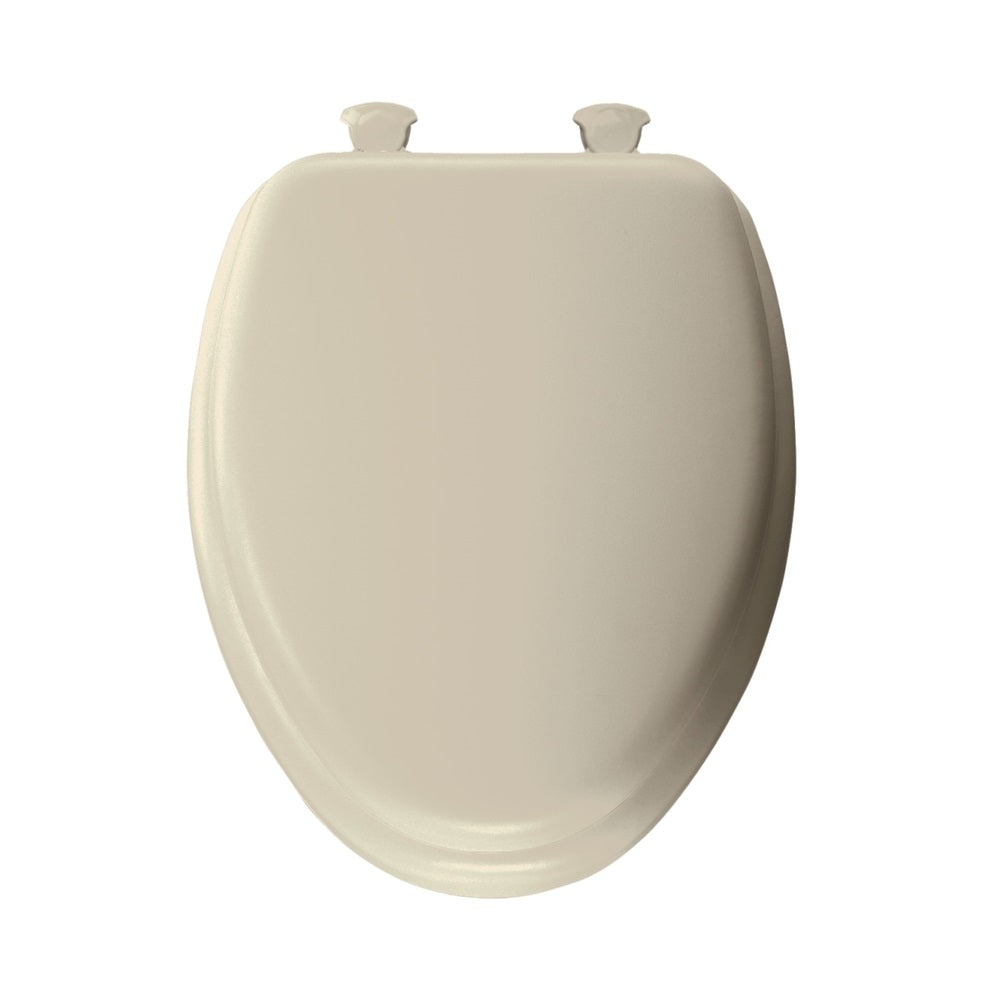 Bemis 115EC 006 Elongated Soft Toilet Seat, Bone