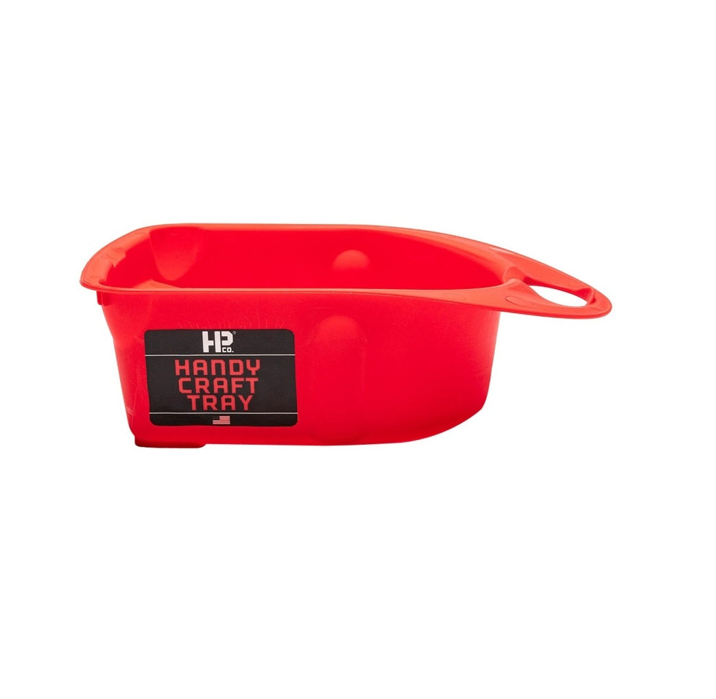 Bercom 1200-CC Handy Craft Tray, Red, 8 Oz