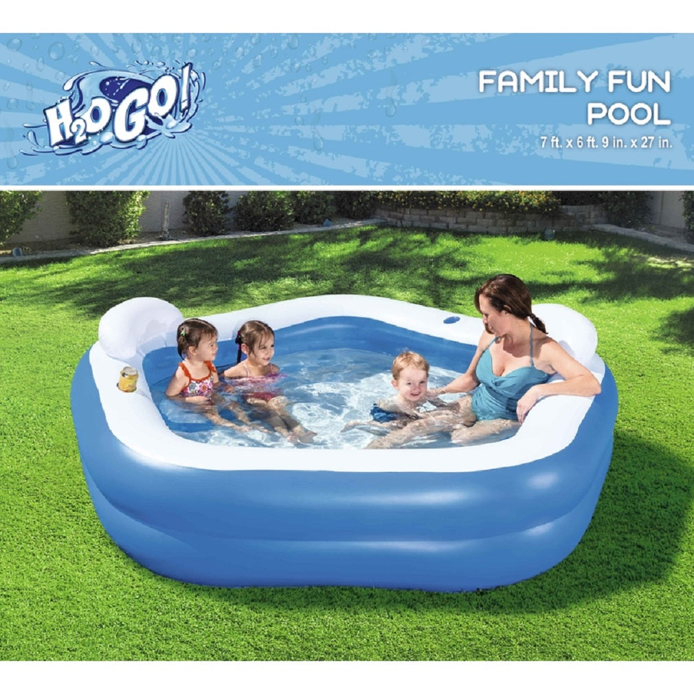 Bestway 54153E H2OGO! Inflatable Pool, Blue, 152 Gallon