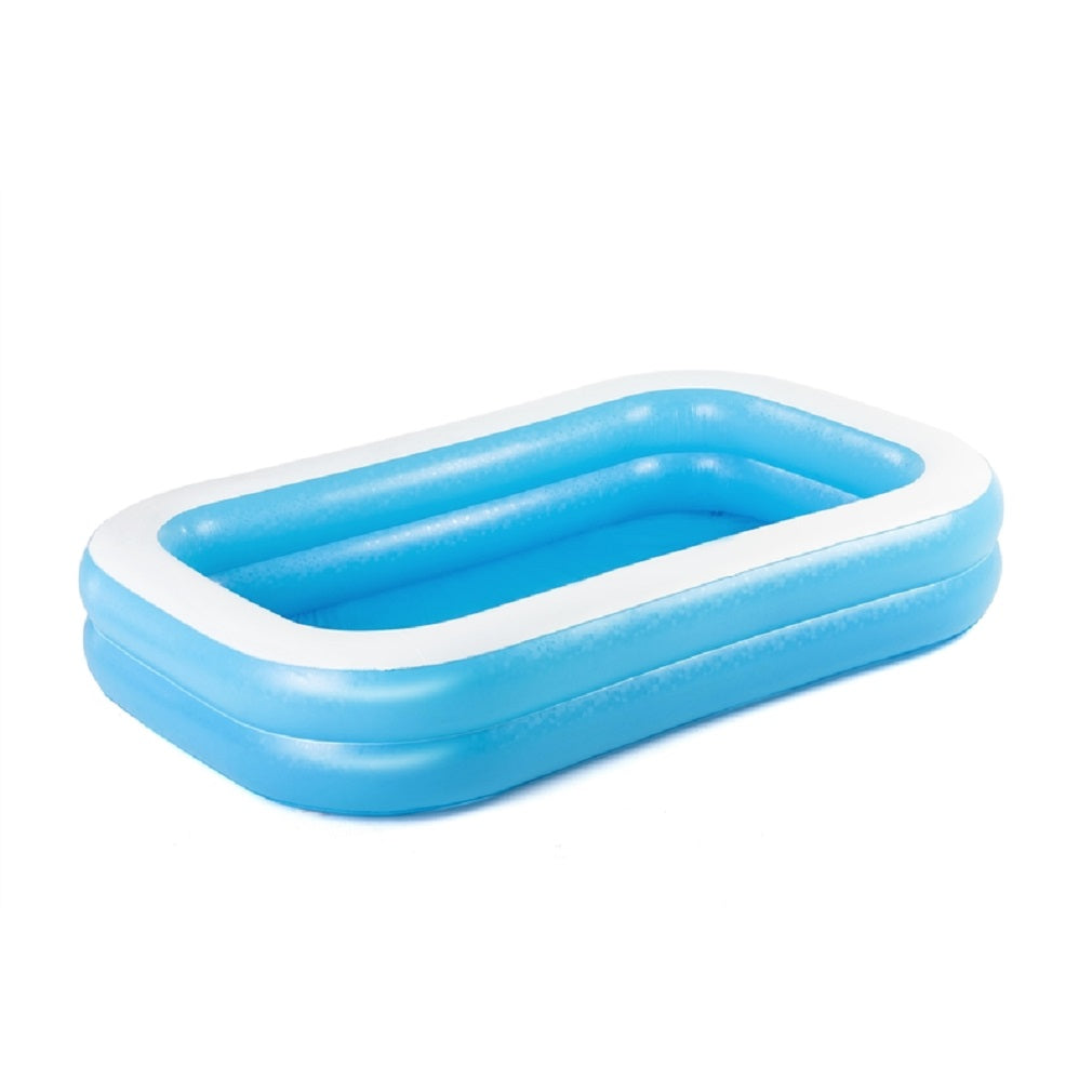 Bestway 54006E H2OGO Rectangular Inflatable Pool, Blue, 206 Gallon