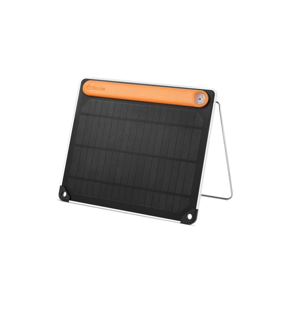 BioLite SPA0200 5 + Portable Solar Panel, Black/Orange