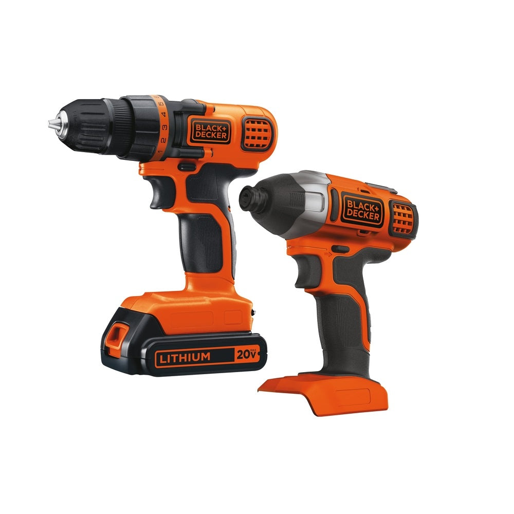 Black & Decker BD2KITCDDI Drill/Driver & Impact Driver Combo Kit