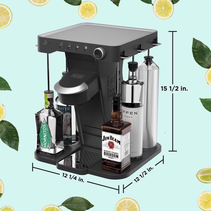Black+Decker BEHB101 Bev Electric Cocktail Mixer, Metal/Plastic