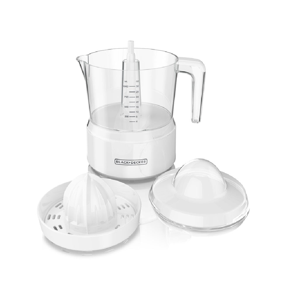 Black & Decker CJ650W Citrus Juicer, White, 32 Oz.