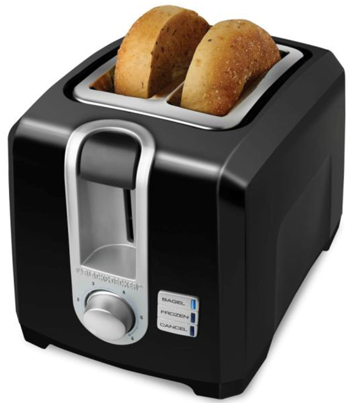 Black+Decker T2569B 2-Slice Toaster, Black