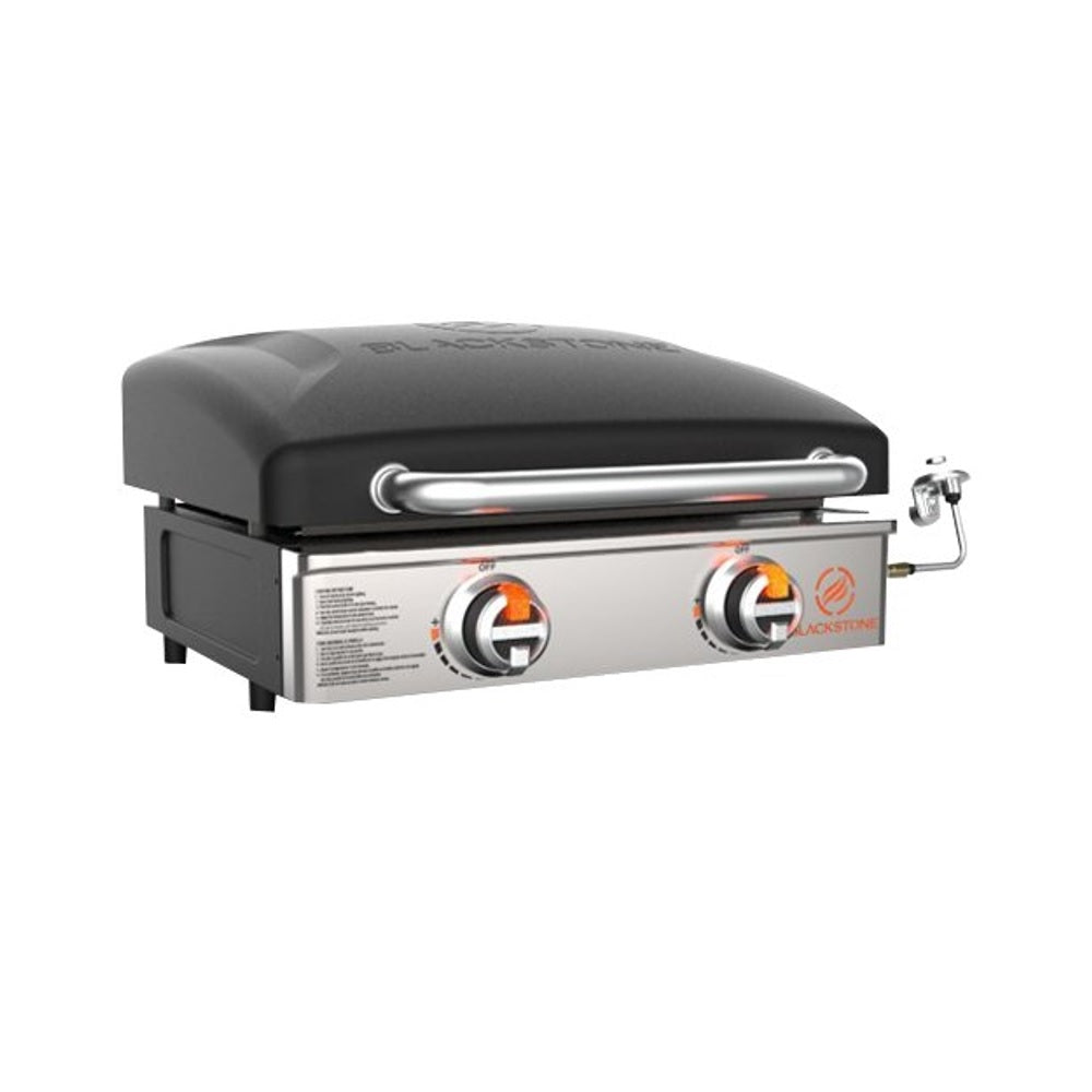 Blackstone 1813 Stainless Steel Propane Gas Portable, Flat Top Griddle, Black