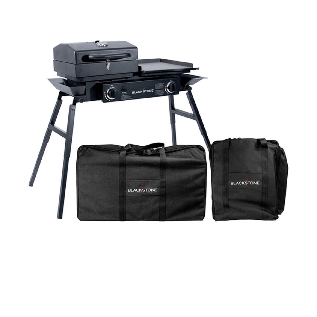 Blackstone 1730 Tailgater Combo Grill Cover/Carry Bag, Canvas, Black