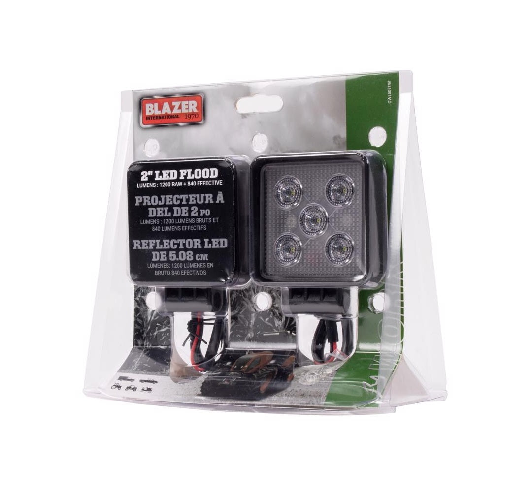 Blazer CWL507TW Square Utility LED Work Light, Polycarbonate