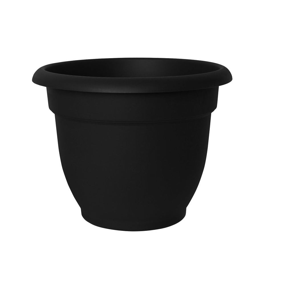 Bloem 20-56906 Ariana Planter, Plastic, Black