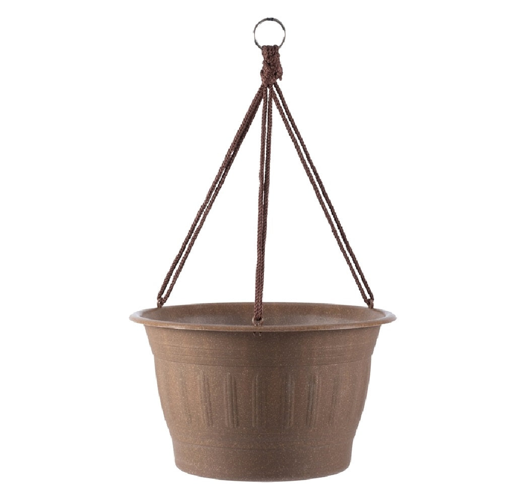 Bloem CLNHB12-43 Colonnade Hanging Basket Planter, Dark Earth, 12"