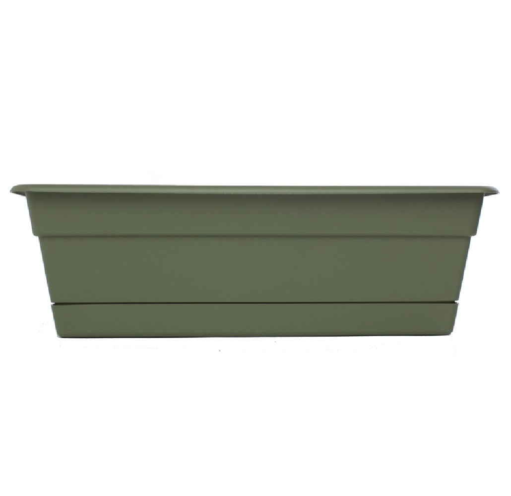 Bloem DCBT30-42 Window Box, Plastic, Green, 30" W