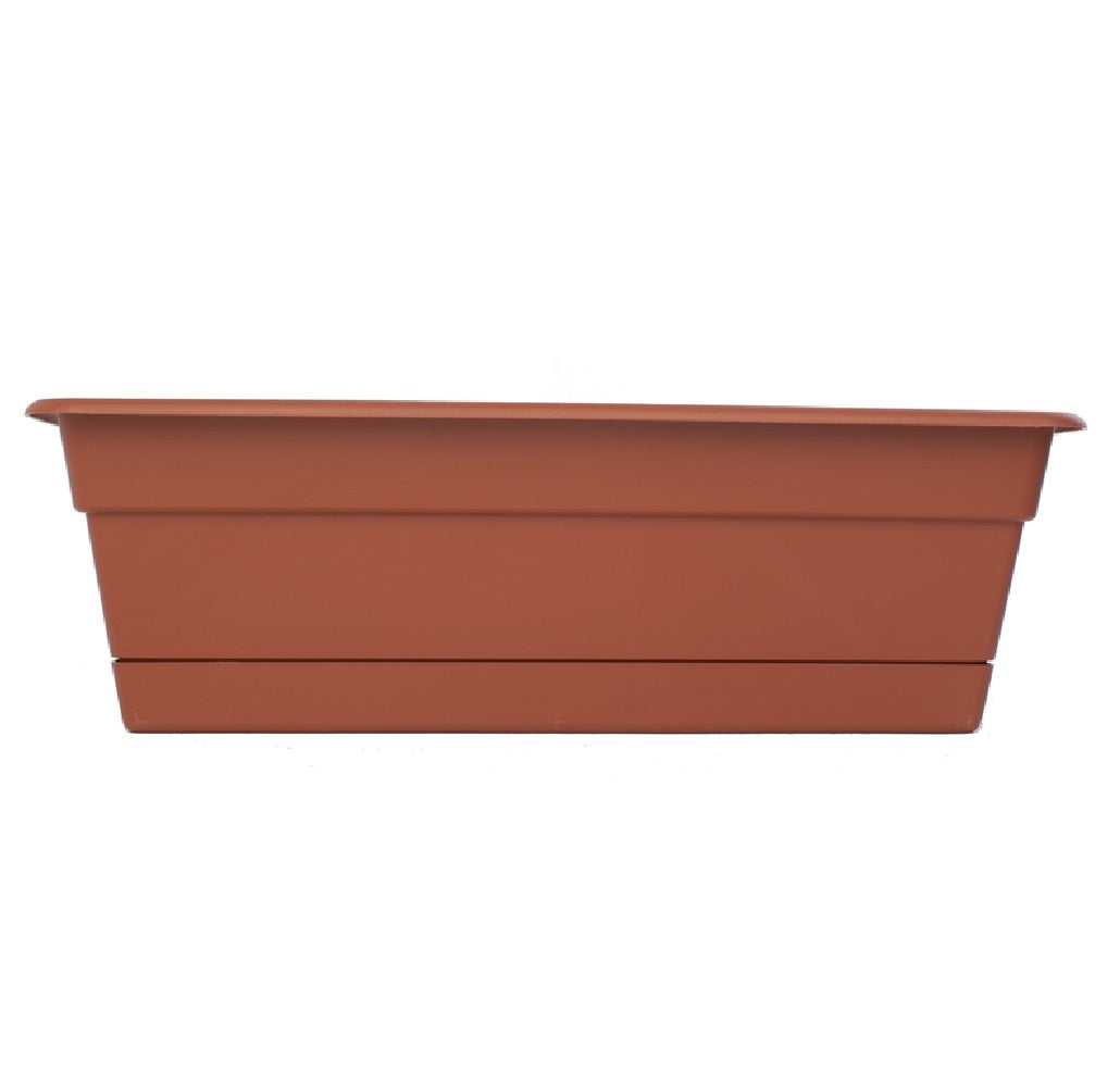 Bloem DCBT24-46 Window Box, Plastic, Terracotta, 24" W