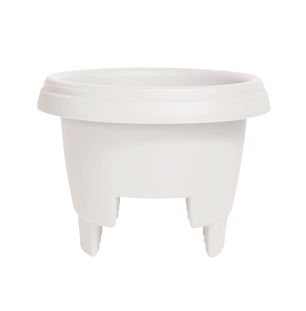 Bloem DR1209 Deck Railing Planter, White, 12 in