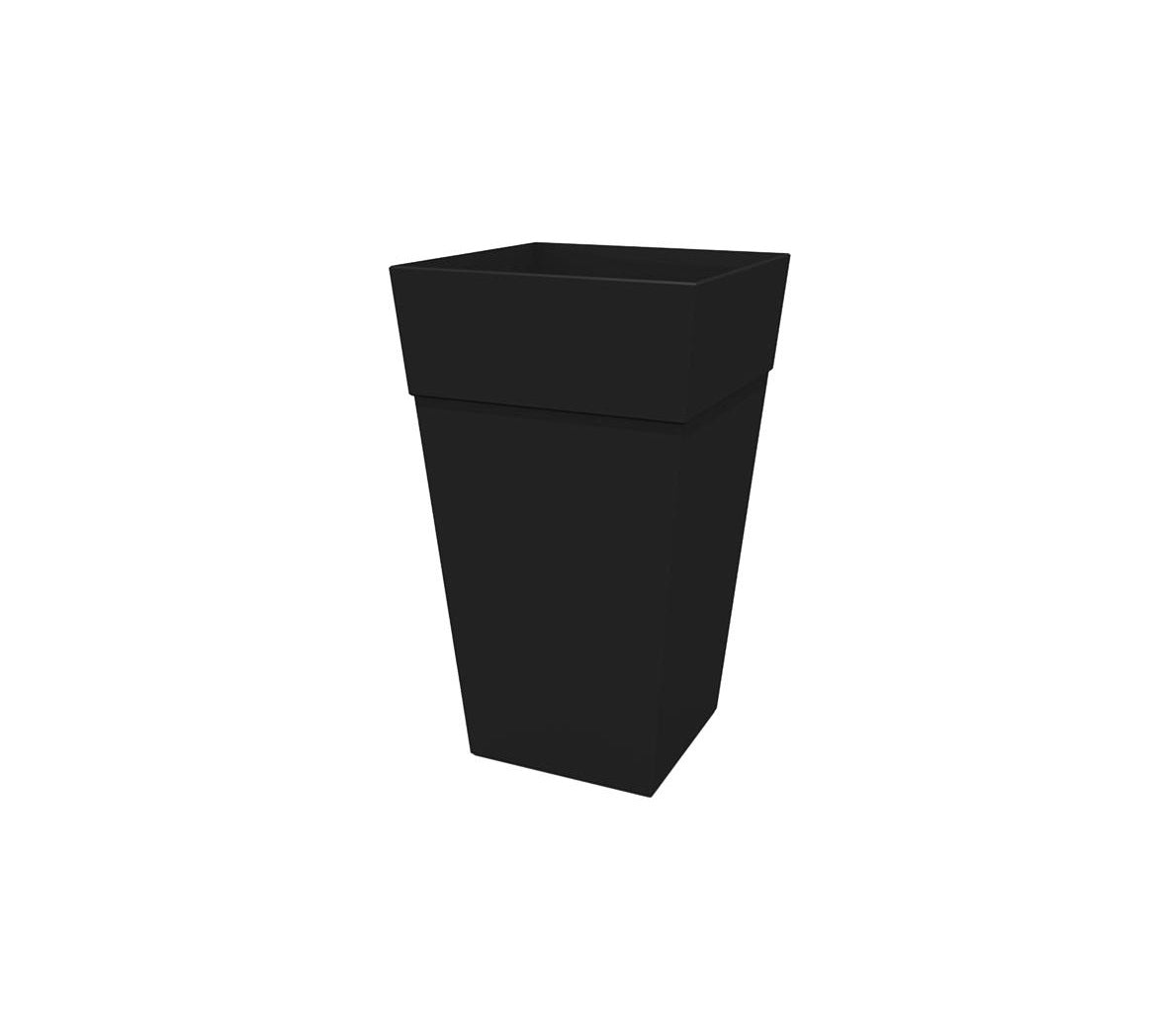 Bloem FPS2500 Finley Tall Tapered Planter, Black, 25 inches