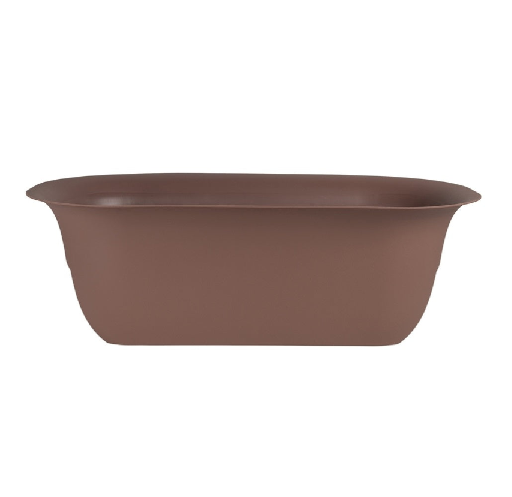 Bloem MR2445 Modica Deck Railing Planter, Chocolate, 24"