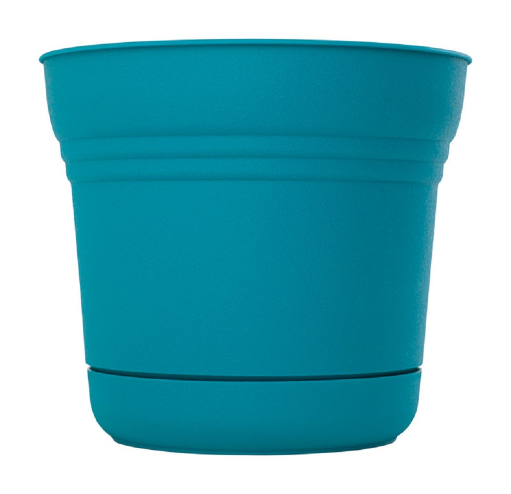 Bloem SP1426 Saturn Planter, Resin, Teal, 14.5 inch