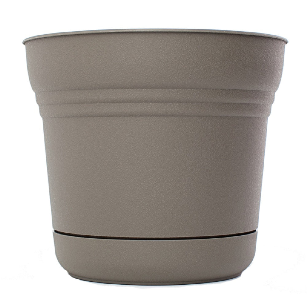 Bloem SP14908 Saturn Planter, 14inch, Charcoal, Plastic