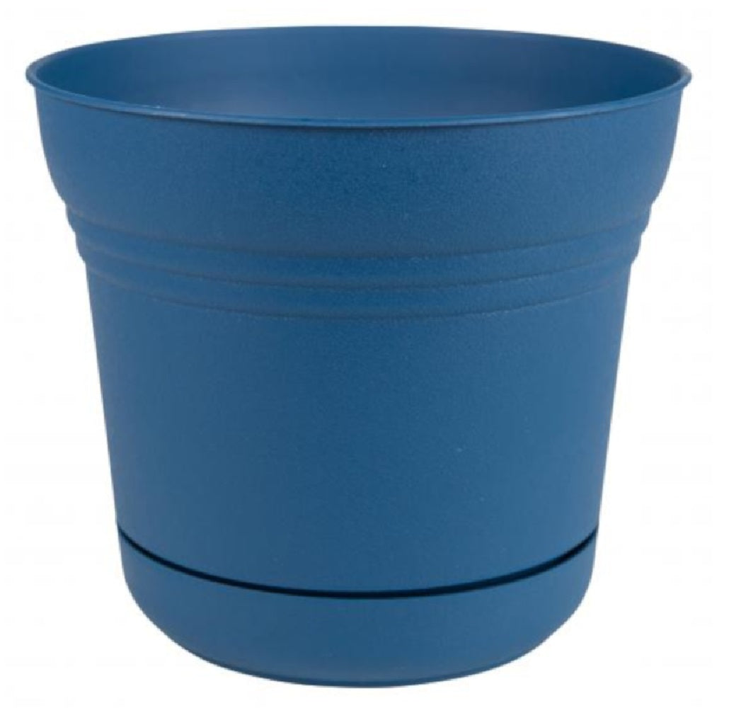 Bloem SP0533 Saturn Planter, Polyresin, Blue, 5 inch