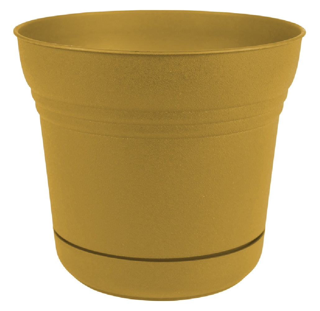 Bloem SP1223 Saturn Planter, Polyresin, Yellow, 12"