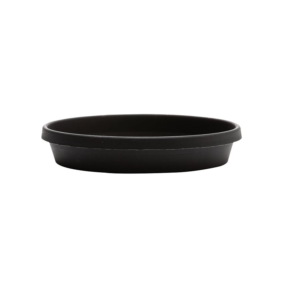 Bloem STT0800 Terra Plant Saucer, Plastic, Black