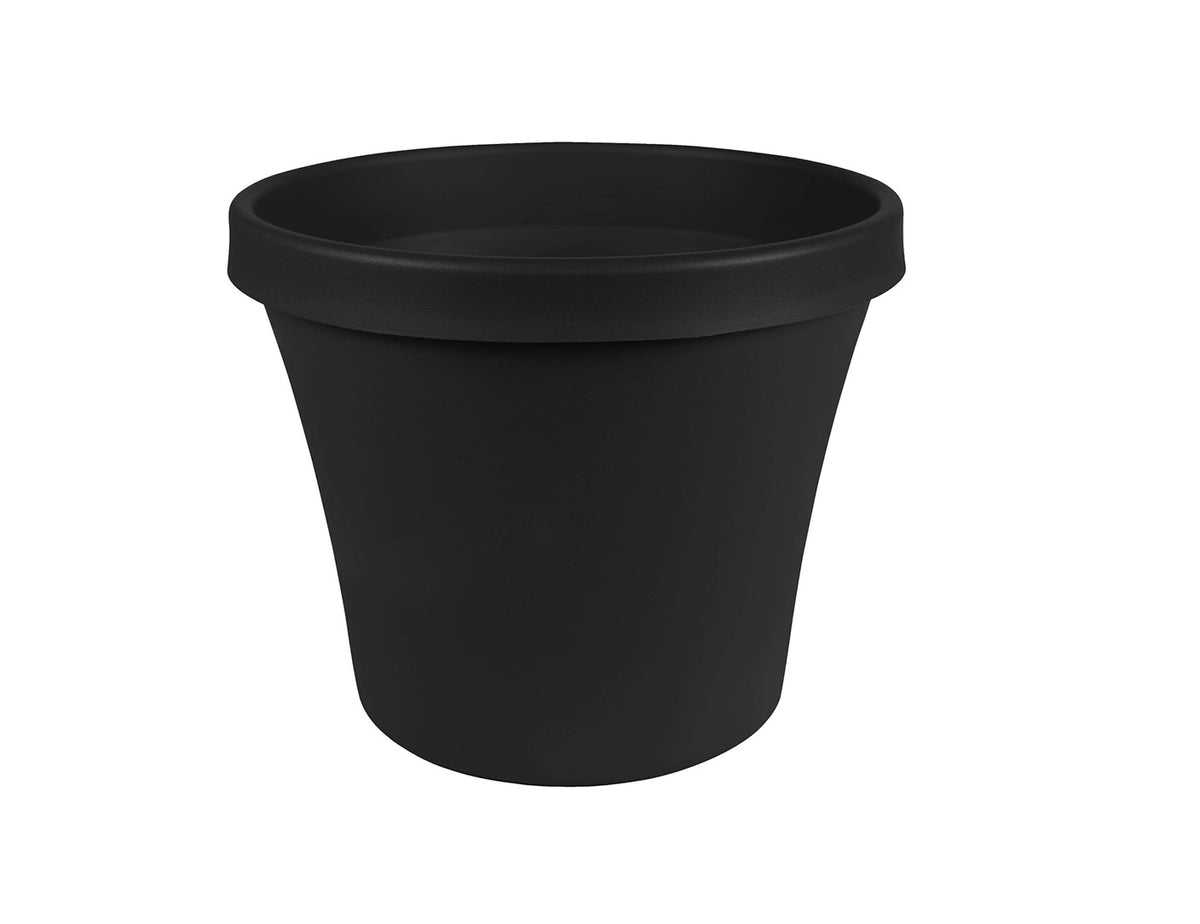 Bloem TR2000 Terra Rim Planter, Black, 20 inches