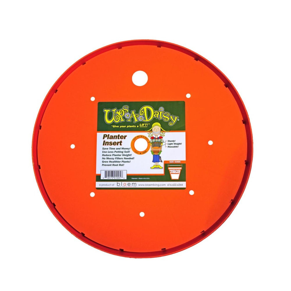Bloem T6328 Ups-A-Daisy Round Plant Lift, Orange