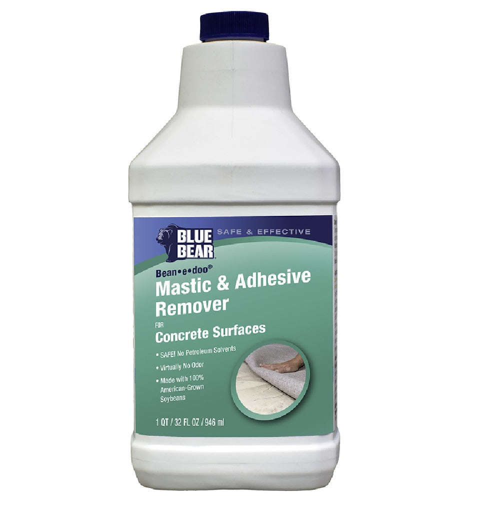 Blue Bear BBRM16QCSMWT1 Liquid Mastic and Adhesive Remover, 1 Qt