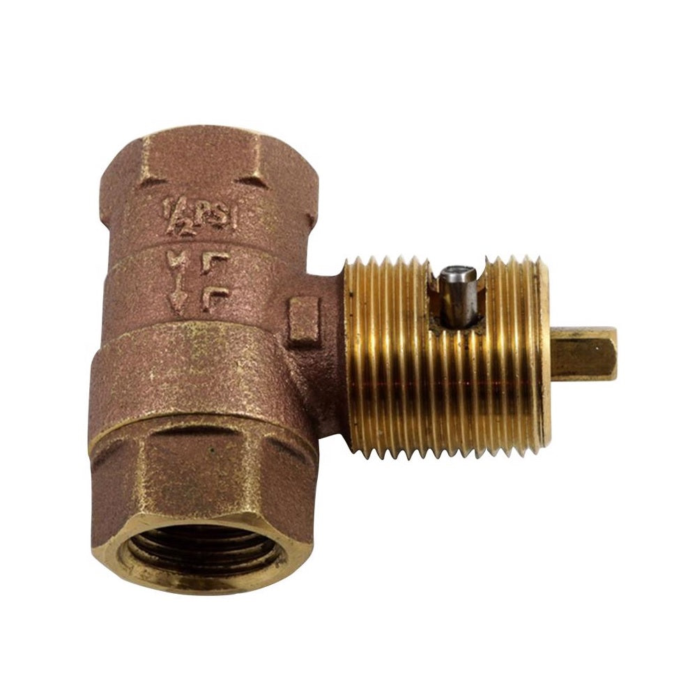 Blue Flame BVL2S Quarter-Turn Straight Valve, 1/2 inch, Brass