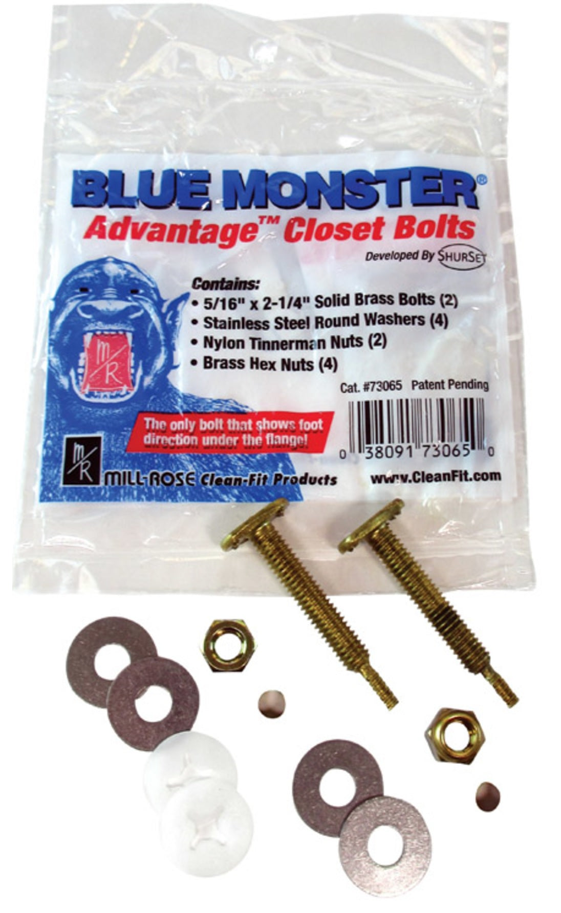 Blue Monster 73065 Advantage Closet Bolts