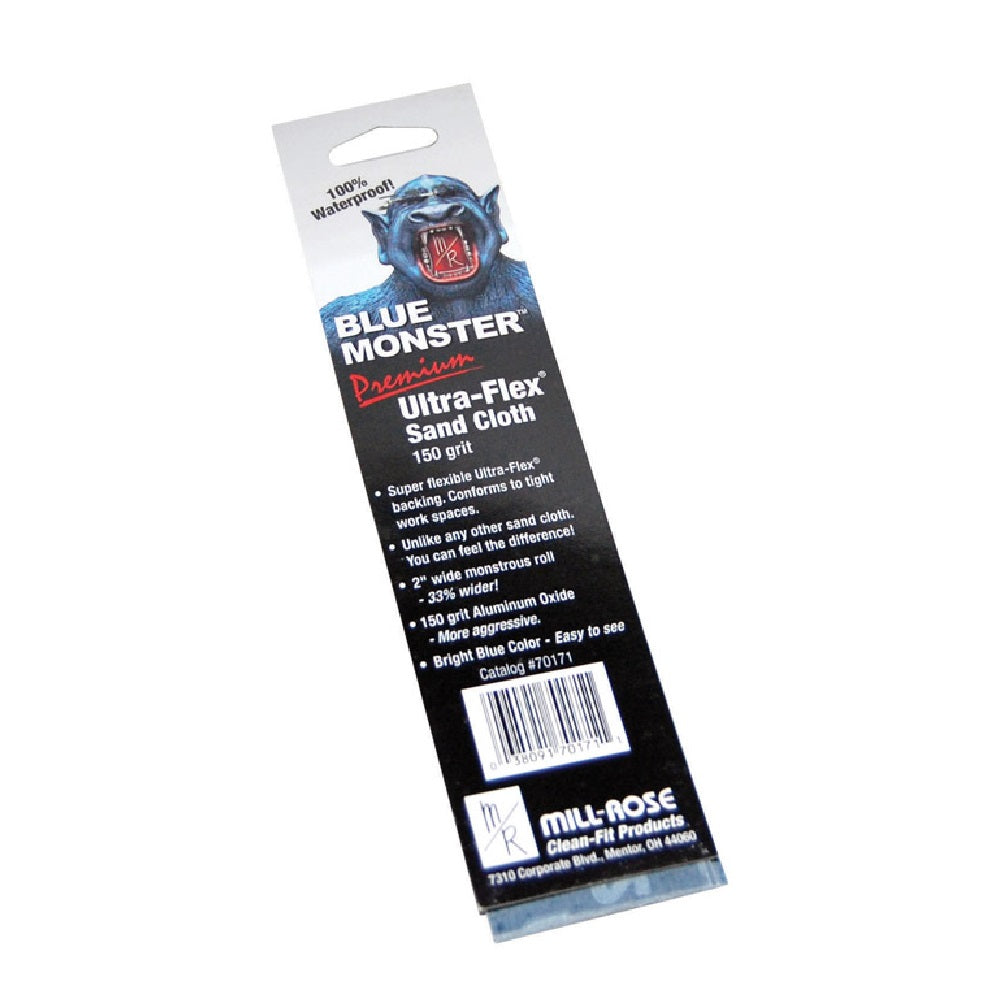 Mill Rose 70171 Blue Monster Aluminum Oxide Sanding Cloth, Blue, 150 Grit