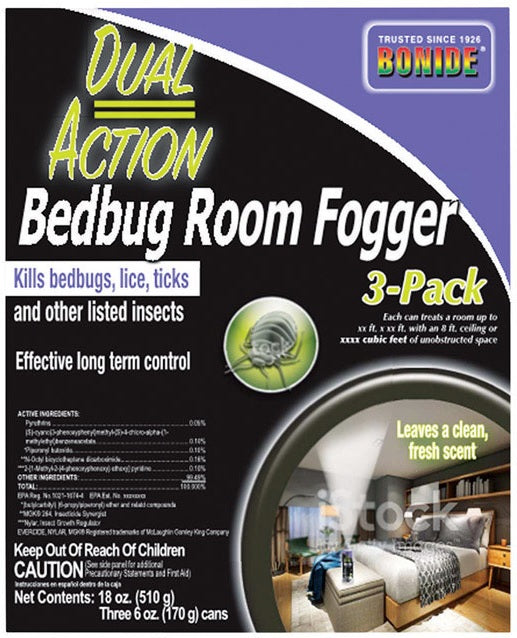 Bonide 571 Dual Action Bedbug Room Fogger, 2 Oz