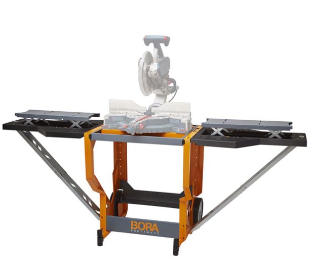 Bora PM-8000 Portamate Portable Miter Saw Station, Orange, 31 Inch x 29 Inch x 34 Inch