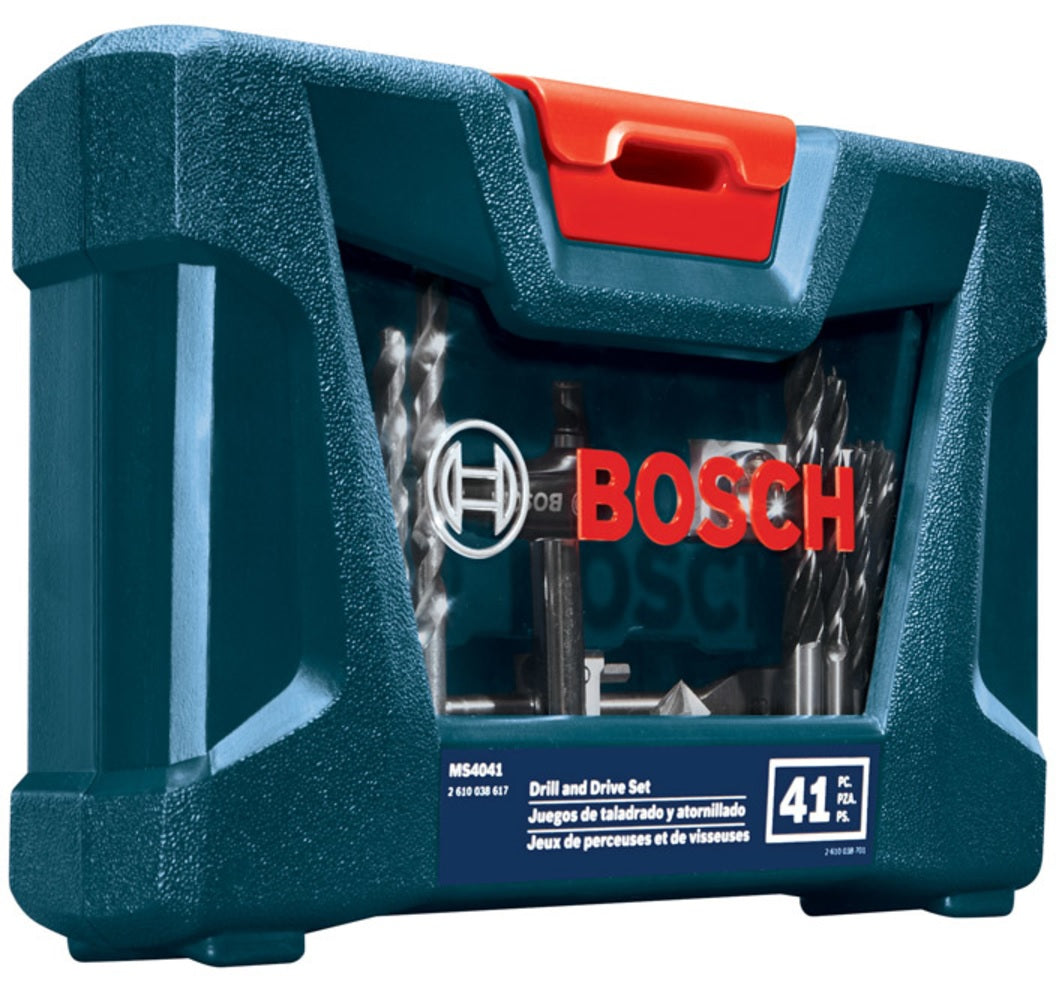 Bosch MS4041 Drill & Driver Bit Set, High Speed Steel