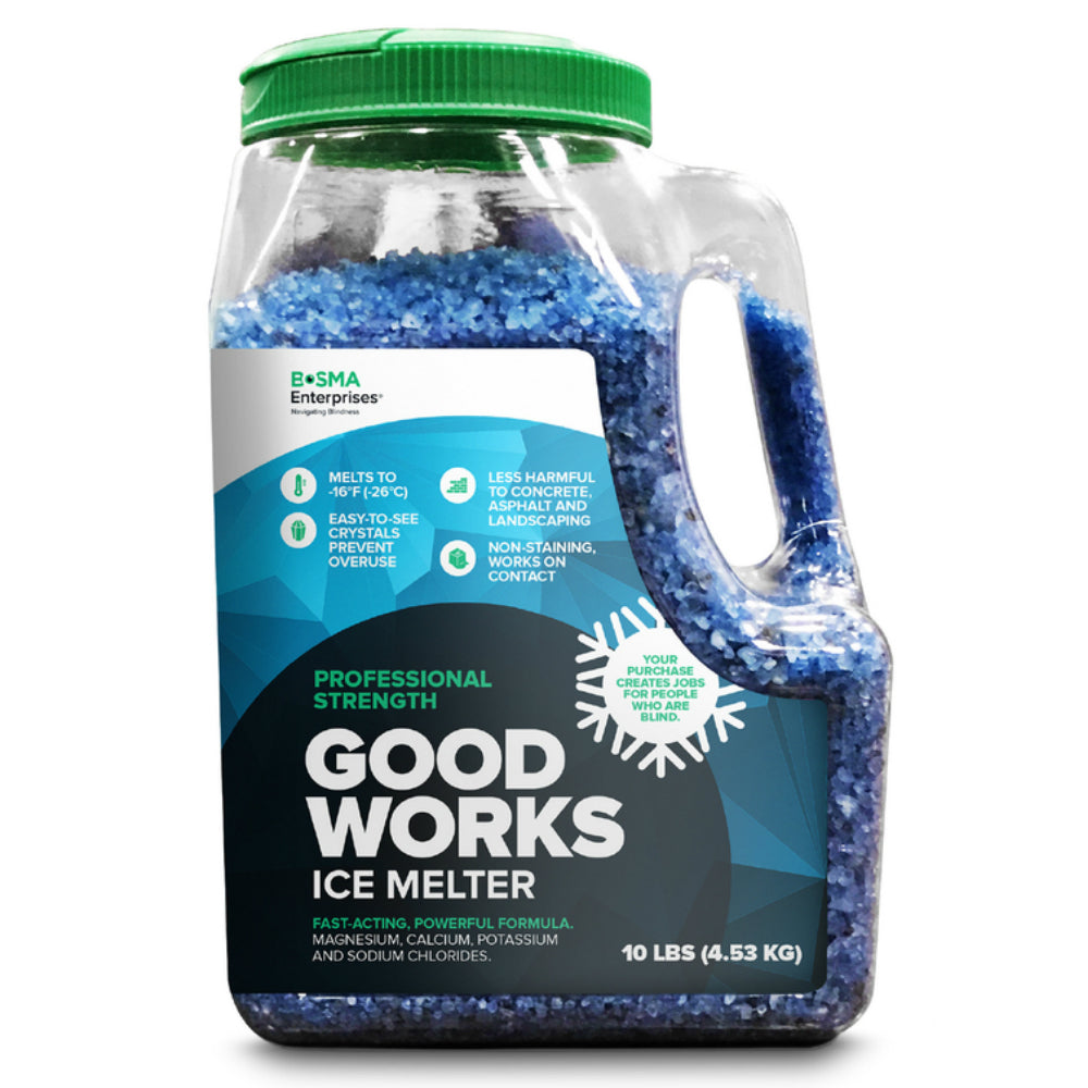 Bosma Enterprises 10-IMSJ10 Good Works Blended Ice Melt, 10 lb