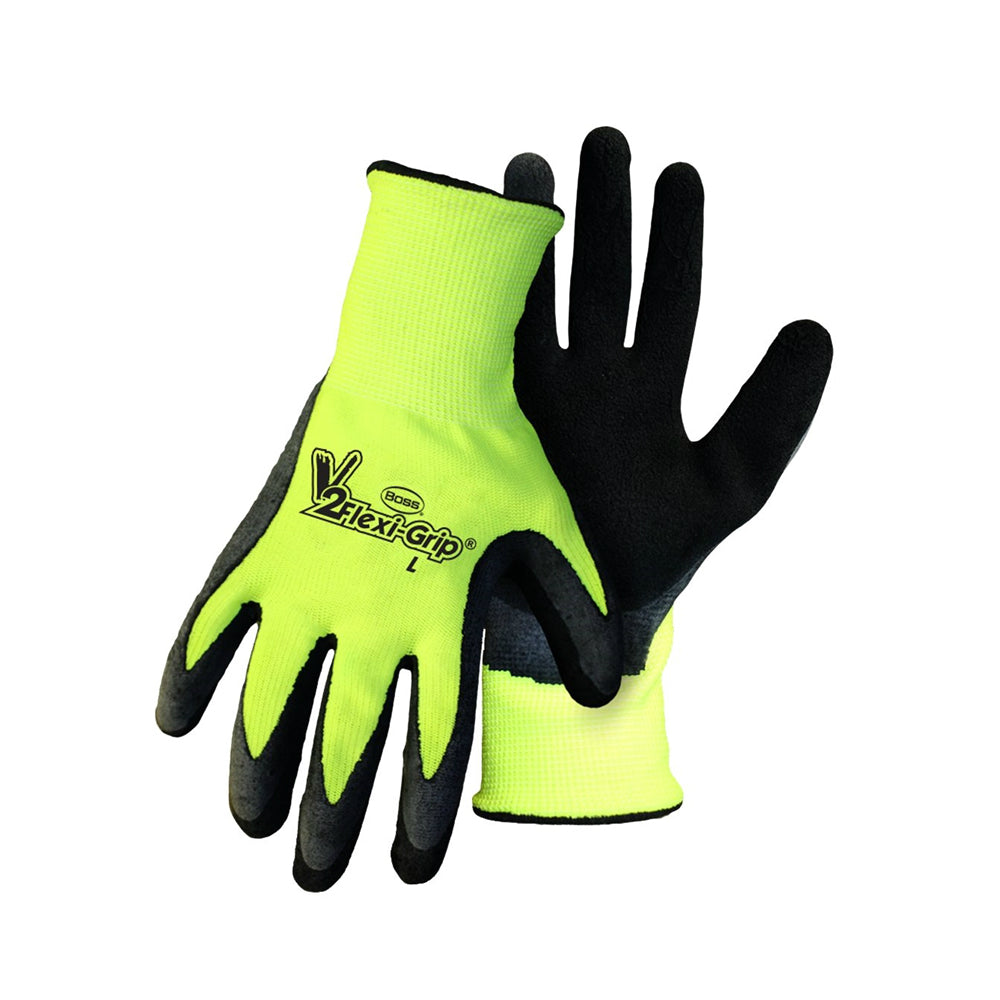 Boss 8412M-3 Hi-vis Poly Knit Glove, Medium