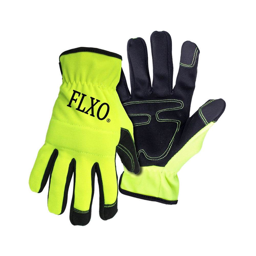 Boss 901M P-Hi-vis Pu Palm Glove With Foam Padding, Medium