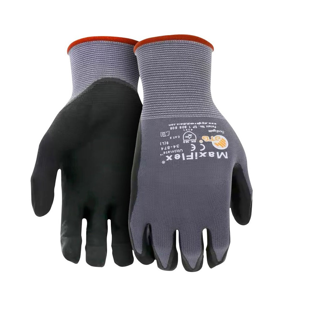 Boss 34-874T/M MaxiFlex Ultimate Seamless Knit Coated Gloves, Medium