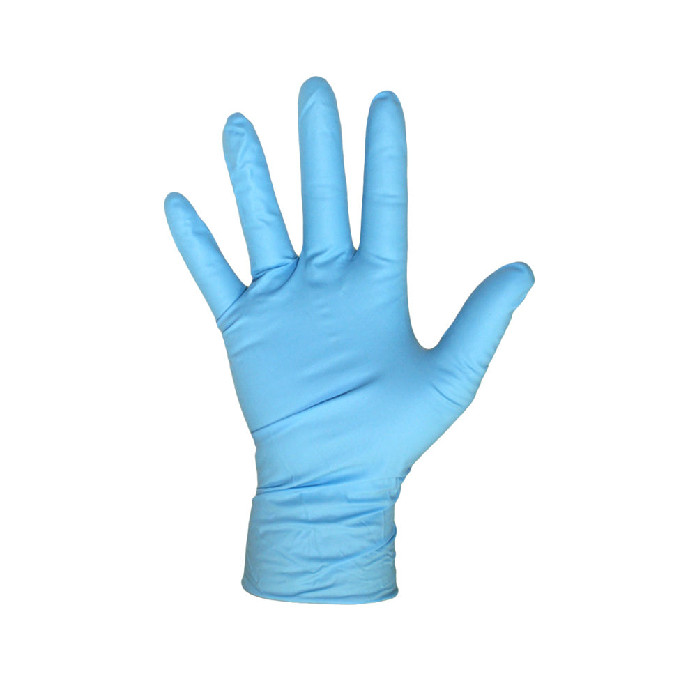 Boss 1UH0001M Disposable Nitrile Glove, Blue, Medium