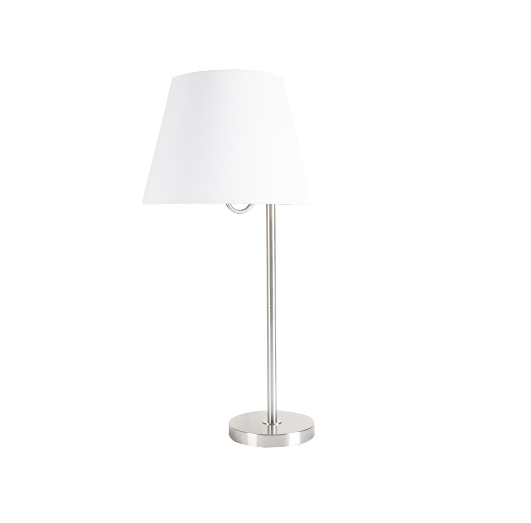Boston Harbor GS-T122421-T1-WH Table Lamp, Brushed Nickel