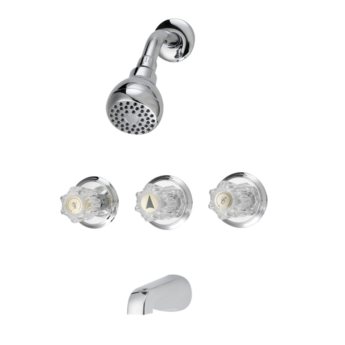 Boston Harbor GU-F3010506CP Tub-Shower Faucet, Chrome, 2 GPM