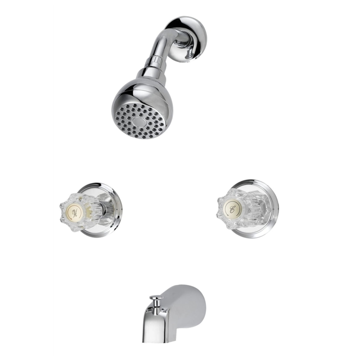 Boston Harbor GU-TQOB016CP Tub and Shower Faucet, Chrome, 2 GPM