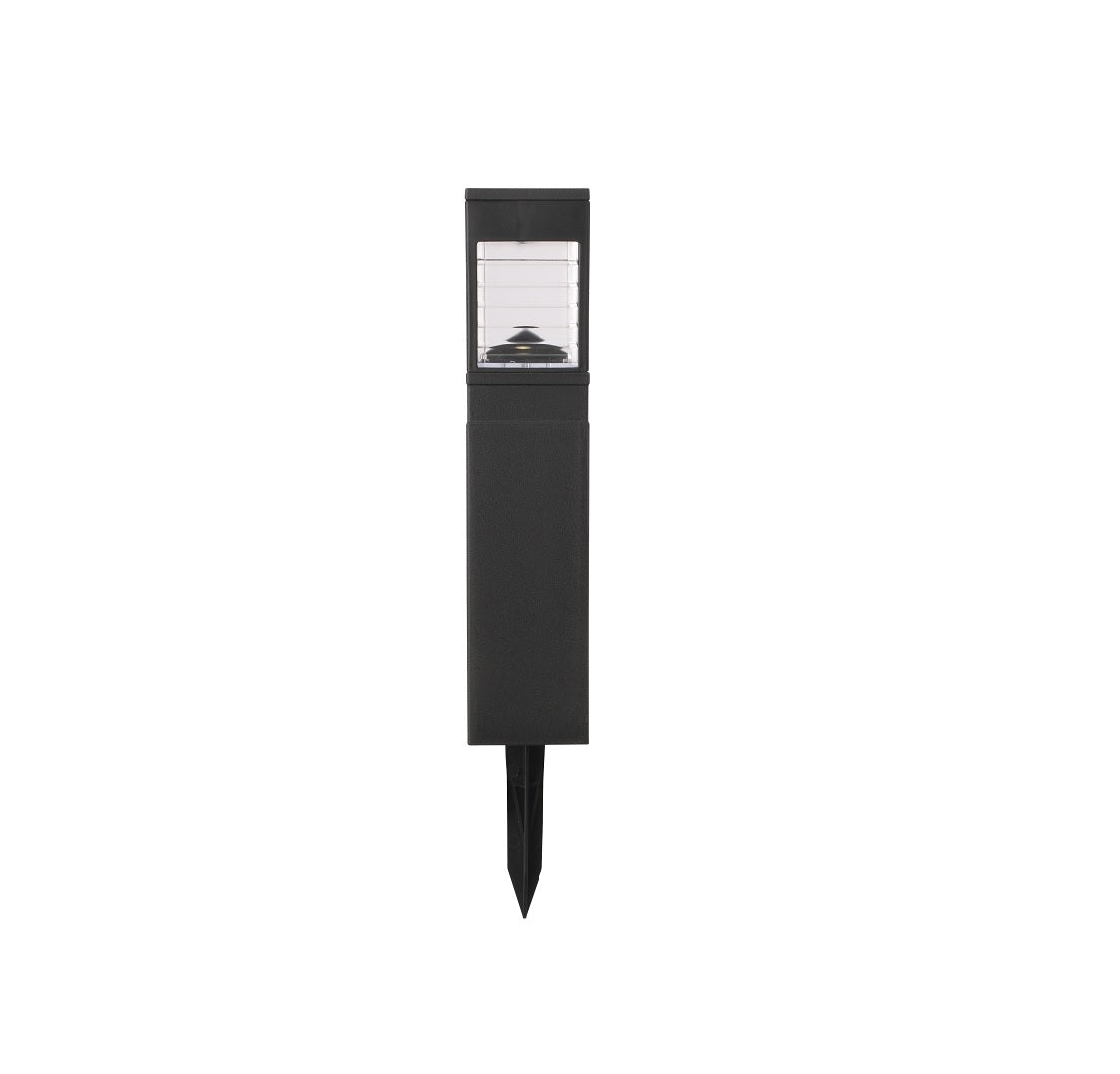 Boston Harbor 27091 Solar Bollard Pathway Light, 3 Tiered Lens