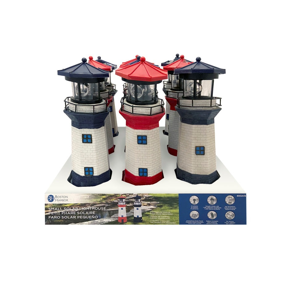 Boston Harbor 26150 Solar Mini Lighthouse