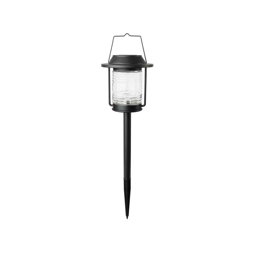 Boston Harbor 27093 Solar Stake Light, Ribbed Glass Lens