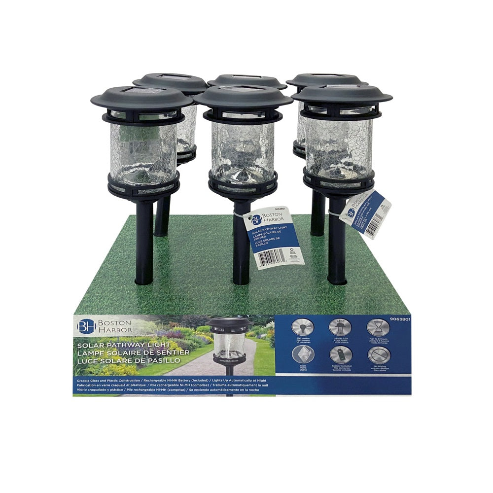 Boston Harbor 26073 Solar Stake Light, Black