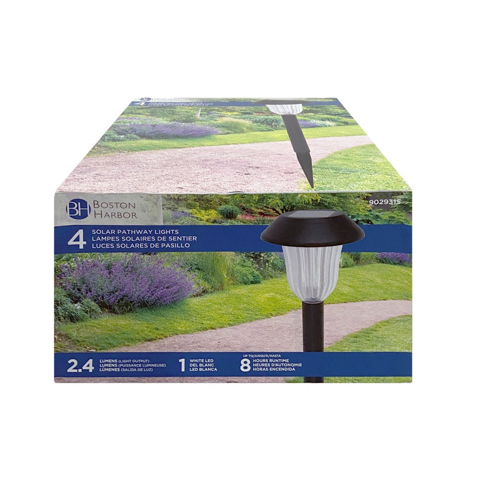 Boston Harbor 26089 Solar Stake Lights, Black