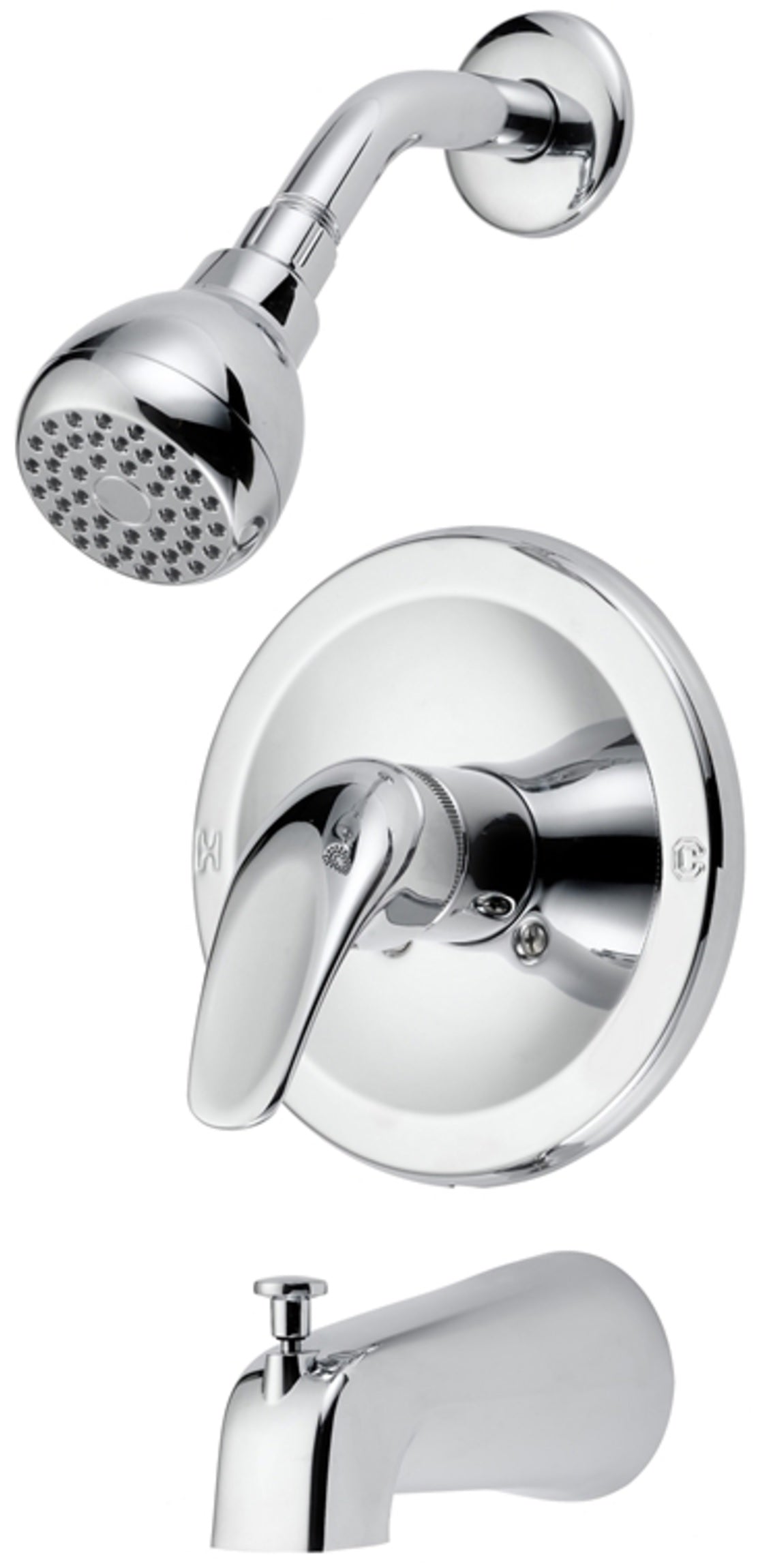 Boston Harbor TQ-F1014209CP Tub & Shower Faucet, 2 GPM, Chrome