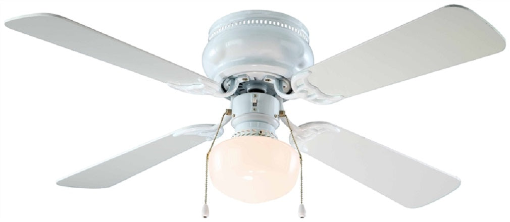 Boston Harbor 42-742T-SH-EN-WH Ceiling Fan, White, 42"