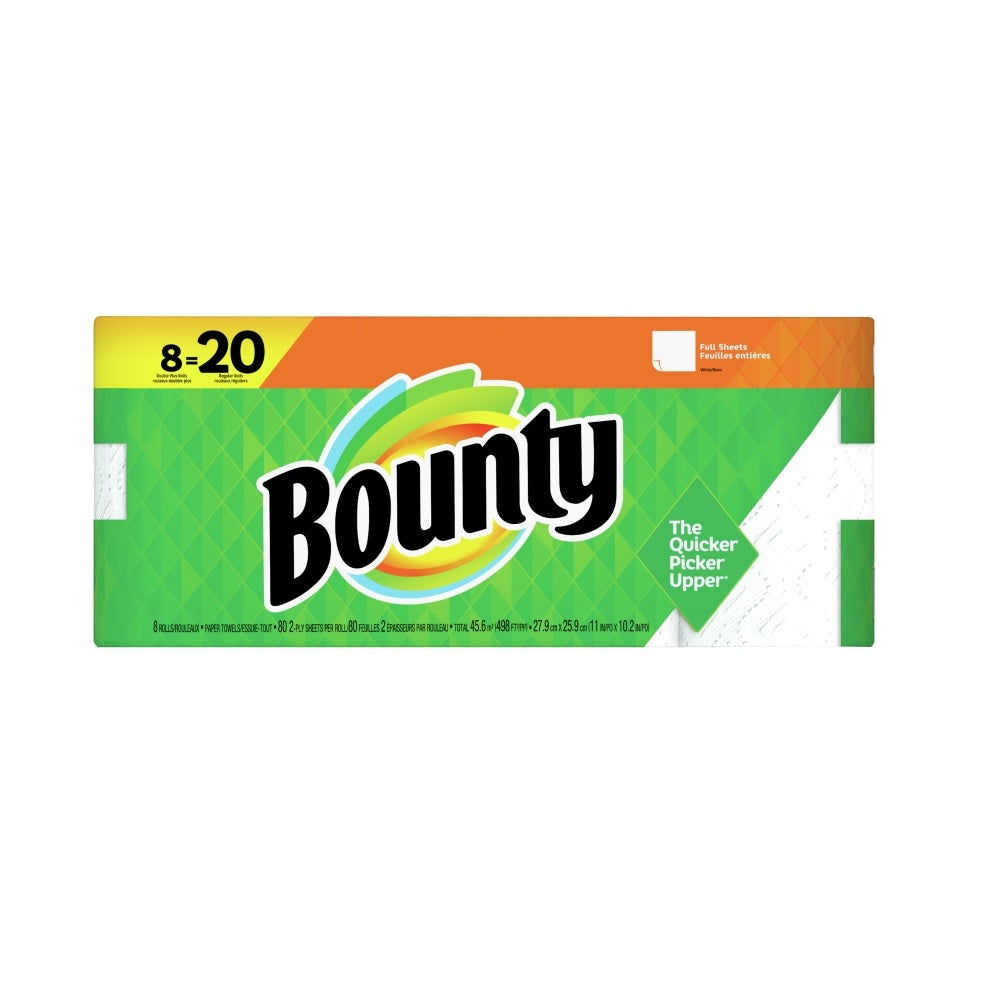 Bounty 67090 Double Roll Paper Towel, White