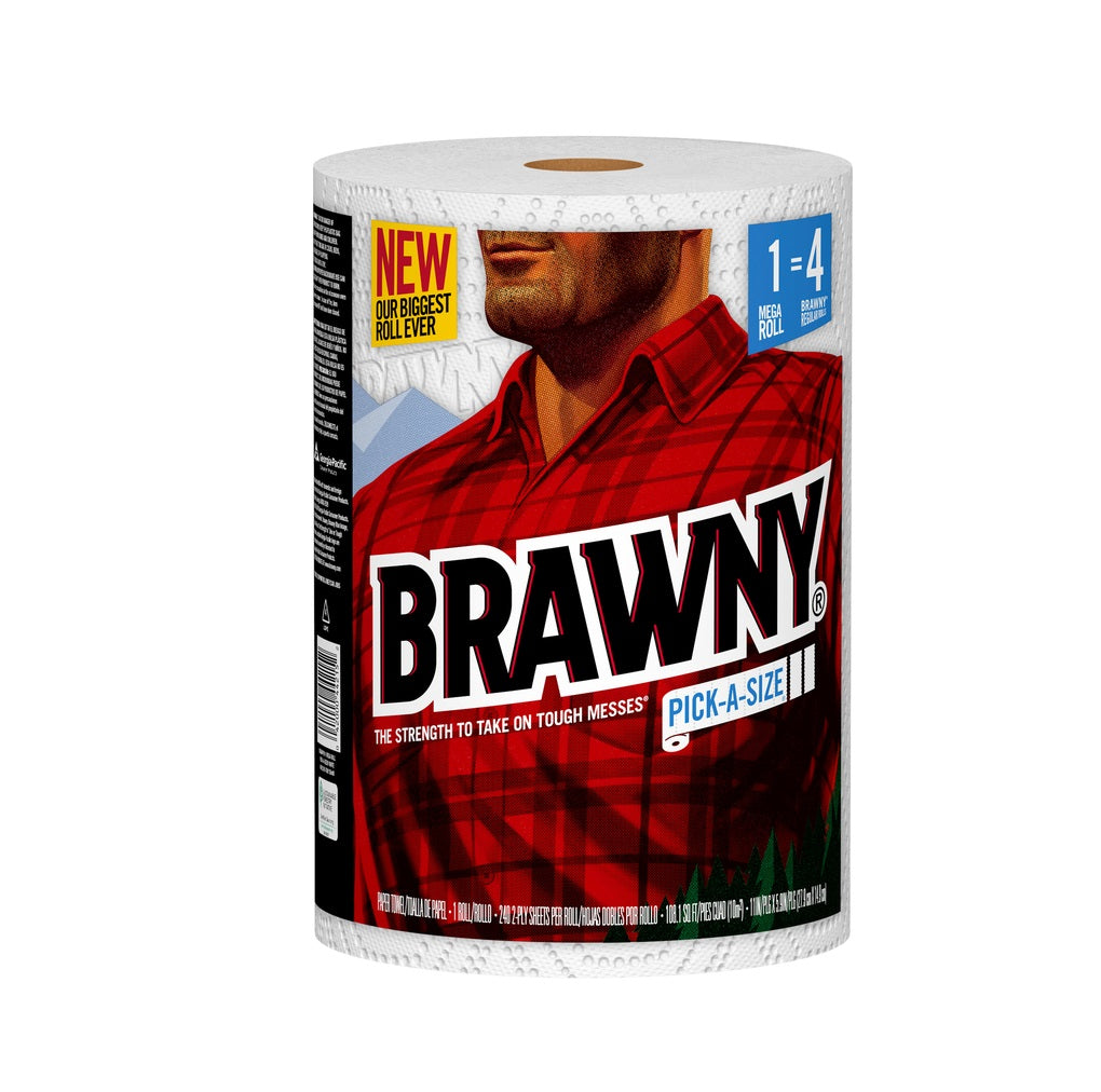 Brawny 44215 Pick-A-Size 2-Ply Paper Towels, 240 sheet